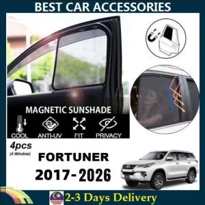 Toyota Fortuner 2005-2026 FULLY MAGNETIC SUNSHADE【4pcs】