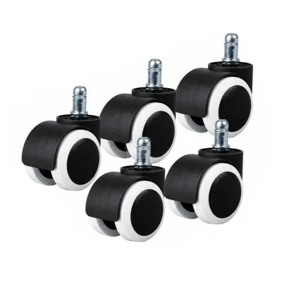 Steel Feet for Office Chair Gaming Chair | Metal Base | 5-star Tripod Wheels | Universal Fit | Durable Metal Base