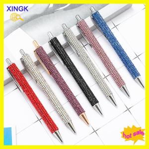 XINGK ปากกาลูกลื่นโลหะแบบกดปากกาของขวัญหลากสีอุปกรณ์สำนักงานแบบสร้างสรรค์