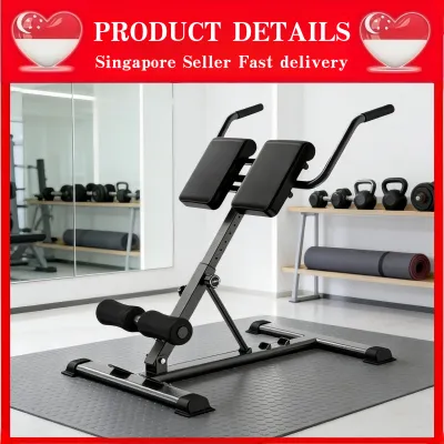 Roman Chair Back Extension Machine Adjustable and Foldable Exercise Equipment for Home Gym