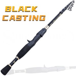 Joran Pancing Spinning IS Tongkat Memancing Lemparan Berputar 1.8-2.4M Bass Perjalanan Ruangan