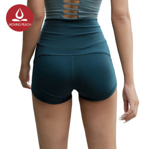 Moving Peach Yoga Skinny Shorts Sports High Waist Breathable Shorts Women Work Out Pants BPR