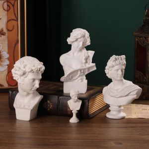 CURRANT Ancient Nordic Greek Figure Sketch Art Resin Craft Greek Mythology Statues Textured 3D Female Art Statue