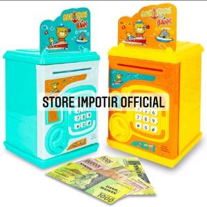 Mainan Brangkas YA 2 Ada Suara dan Lampu | Mainan Anak Brangkas celengan YOGO BATA Cartoon Bank Murah