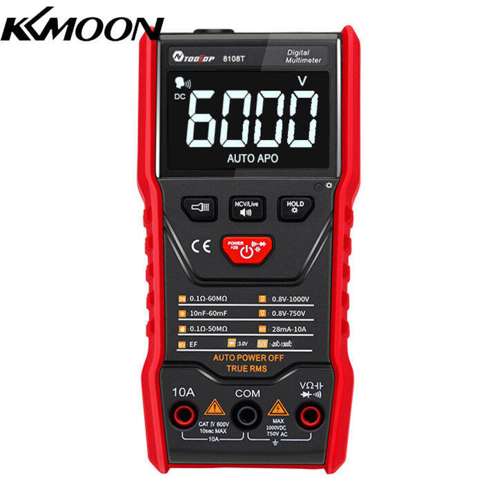 Kkmoon Tooltop Handheld Digital Multimeter Counts Display Ac Dc Voltage Current Resistance