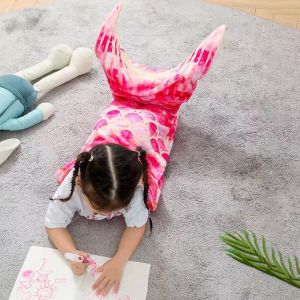 Lightweight and soft mermaid tail blanket good for home leisure