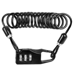 Khóa xe đạp chống trộm với cáp khóa an ninh 3 chữ số xe đạp khóa kết hợp Mũ bảo hiểm xe máy khóa Trọng lượng nhẹ padlocks
