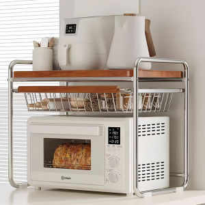 Kitchen Storage Rack Adjustable Microwave Rack Oven Rack Pot Rack Spice Rack Kitchen Spice Storage Rack Grill