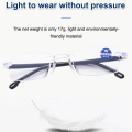 Autozoom reading glasses Anti Blue Light Glasses Square-Frame Presbyopic Glasses. 