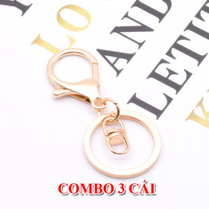 Combo 3 bộ khoen và móc khóa Càng Cua