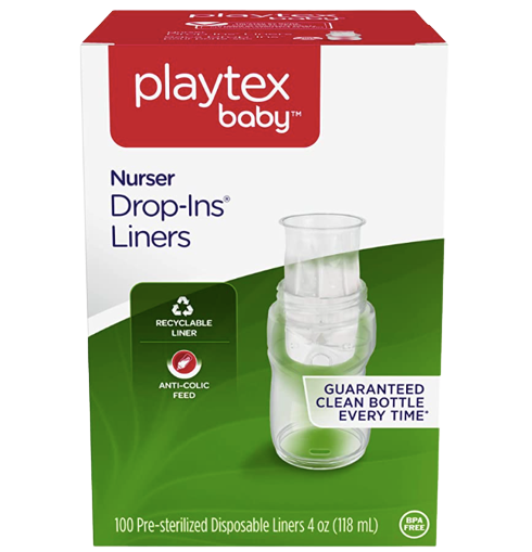 Playtex Baby Nurser Pre-Sterilized Disposable Bottle Liners Drop