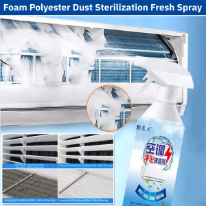 Air Conditioner Cleaner Spray 450g Air Conditioner Cleaning Agent Foam Dust Sterilization Fresh Spray Car Home Aircon Cleaner