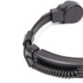 Telescopic Heavy Duty Tactical Throat Vibration Mic Headphone Headset Microphone NATO Plug for Radio. 
