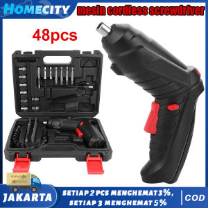 48PC Set Bor Tangan Bolak Balik & Screwdriver Tanpa Kabel: Review & Fitur