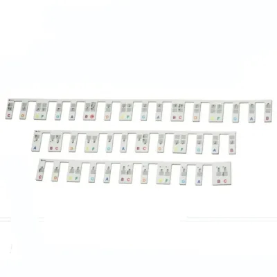FARRELL Silicone Piano Key Labels Reusable 88 Keys Piano Keyboard Sticker Piano Fingering Colorful Piano Keyboard Note Beginners