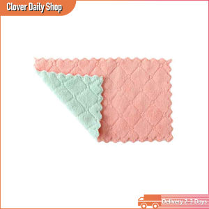 Super Absorbent Kitchen Towel 2 Layers Soft Kitchen Dish Cloth Microfiber Cleaning Hand Towel Water Absorption 1/5/10Pcs
