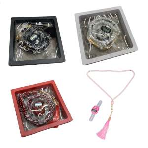 99 Rosary Beads with Counter Tasbih Prayer Beads Wrap Bracelets Necklace Eid Prayer Beads for Men Women Eid