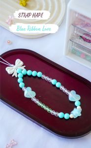 Strap Hape Inisial Aesthetic - Custom Inisial Phone Strap Gelang Gantungan Handphone