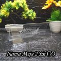 Nama Meja Akrilik - name desk 7x20 cm. 