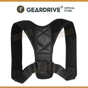 GEARDRIVE Back Shoulder Posture Correction Adjustable Adult Sports Safety Back Support Corset Spine Belt Posture Corrector