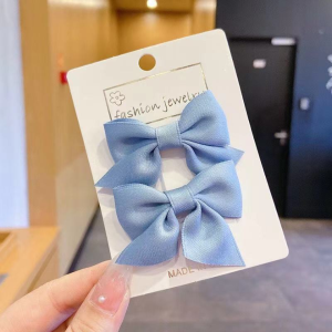 Joy Bee 2 in 1 Set Korean Style Bow Cute Hair Clip For Kids Baby Hair Ribbon Fashion Hair Accessories