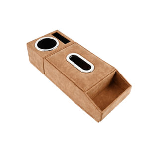 SEAMETAL Car Armrest Storage Box Height Increase Pad Car Tissue Box Cup Holder Armrest Protect Cushion Elbow Support Arm Cover