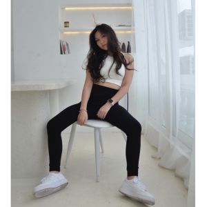 Celana Kulot Jeans Polos All Size / Kulot Pinggang Karet Snow / Kulot Jumbo
