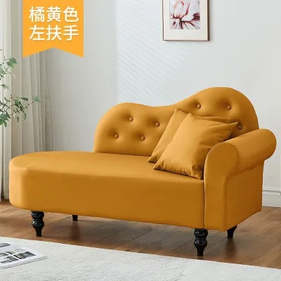 [CozyNest ]Technology Leather Sofa Single Small Family Living Room Bedroom Double Small Sofa Pure Leather Lazy Sofa Chaise Longue