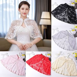 FLYING Hóa trang Phụ kiện đám cưới Quấn cô dâu Áo choàng mềm Khăn choàng cô dâu đám cưới Khăn choàng cô dâu Áo choàng cưới Áo choàng dạ hội buổi tối