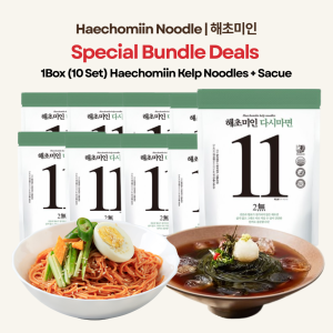 [Bundle of 10][Haechomiin] KELP NOODLES With Bibim/Soba Sauce / 11Kcal Low-Calories Vegan