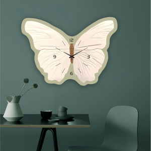 Butterfly Wall Hanging Clock - Cutesy Elegant Decoration for Home