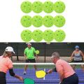 12 Pak Bola Pickleball Outdoor 74mm Pickle Ball 40 Lubang. 
