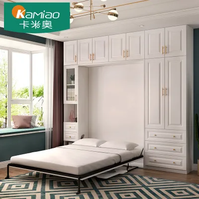 Modern Jane European integrated desk bookcase hidden bed combination household folding bed wall bed SY346