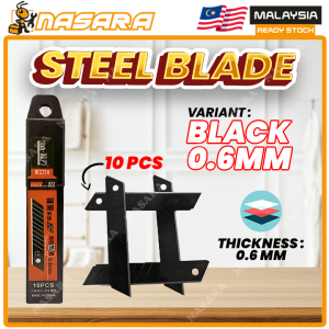 Nasara 10pcs / Tube 18mm 25mm Cutter Sharp Blade Refill Replacement Big Small Utility Knife Blade Mata Pisau