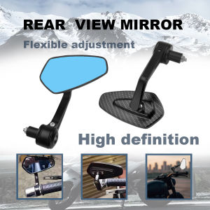 CNC Alloy Mirror Mount Motorcycle End Mirror Side View Mirror 2Pcs Universal Adjustable