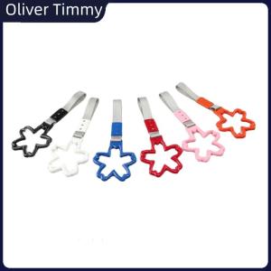 [Oliver Timmy] Colorful Car Tow Strap Train Bus Handle Hand Strap Styling Drift Charm Strap Accessories