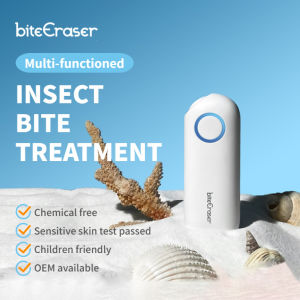 Portable Mosquito Bug Itch Reliever Itching Relieve Pen Tool Portable Antipruritic Stick Chemical-Free Electric Insect Bite Healer for Camping Travel Outdoor