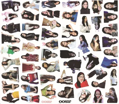 YF 126PCS BLACKPINK pocket stickers LISA JENNIE JISOO ROSE Mobile phone and computer stickers FY