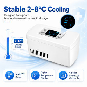 LOCAL STOCK Insulin Cooler Box Shockproof Sealed Material Constant Temperature Storage For Chronic Patients Travel Medicine Keeping