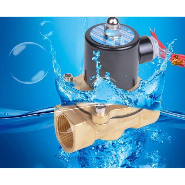 Van nước tự động điều khiển bằng điện, van điện từ phi 21-220V - phi 27 ...