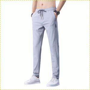Straight Pants Sweat Absorption Moisture Absorption Casual Pants Exercise Soft Cool Fit