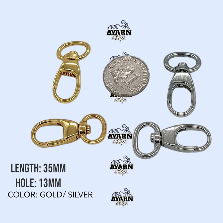 10 SWIVEL HOOK/ SNAP HOOK/ HOOK BUCKLES/ BAG HOOKS Lazada  PH