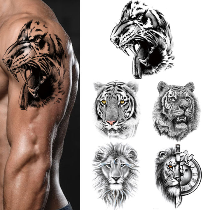 Lion Kids Temporary Tattoo Sheet