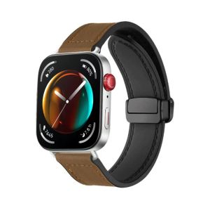 Leather Strap compatible with Huawei Watch Fit3 Replaceable Bracelet Loop Smartwatch Belt Suitable for Men and Women Soft Fashion