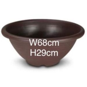 【Sean Planters’】Felton Grey-Black Plastic Pot (No Hole) For Water Lily Lotus Aquatic Plants Fish Tank Felton waterlily pot lotus pot 灰黑色塑料花盆无孔 适合睡莲荷花莲花养鱼缸 睡莲盆荷花盆