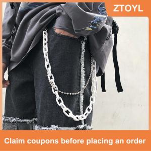 【ZTOYL】 Removable Punk Waist Chain Belt Trousers Chain For Women Men Jeans Belt Chain Pants Cool Rock Chain Hiphop Summer Jewelry