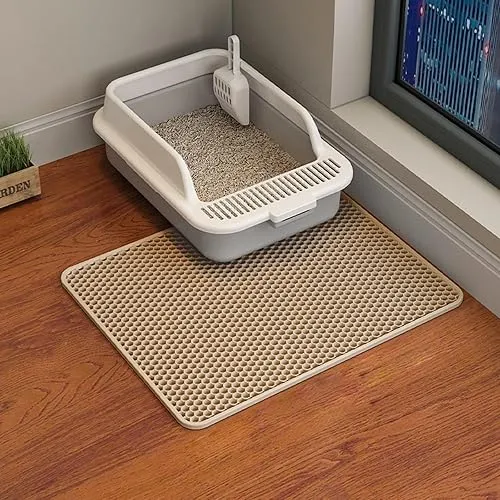 ERHAOG Cat Litter Mat Cat Mat 50 x 40 cm Cat Litter Removal Mat