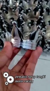 Mahkota Tangki Variasi RX King CB GL MP Tiger Pemanis Cover Tangki Mahkota Crome