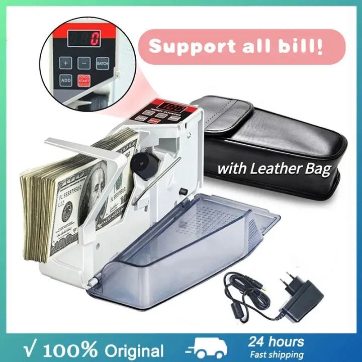 Portable Counting Machine EU-V40 Financial Equipment CountersMini Handy Money Counter for most Currency Note Bill Cash