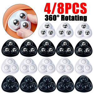 Furniture Mover Wheels Roller 4pcs Adhesive Movable Ball 360° Rotatable House Moving DIY